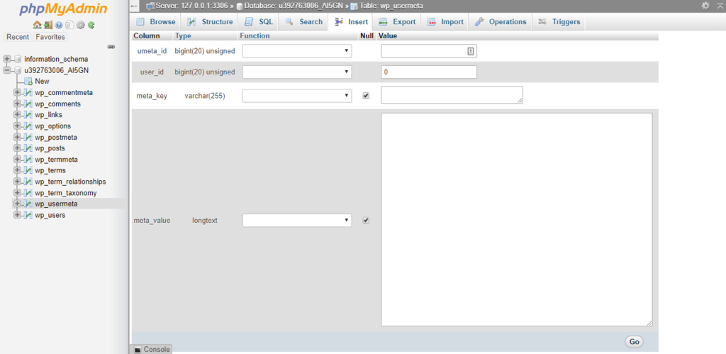 Tabel wp_metausers untuk mengatasi WP admin tidak bisa diakses