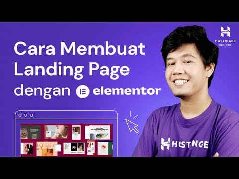 Cara membuat landing page menggunakan Elementor