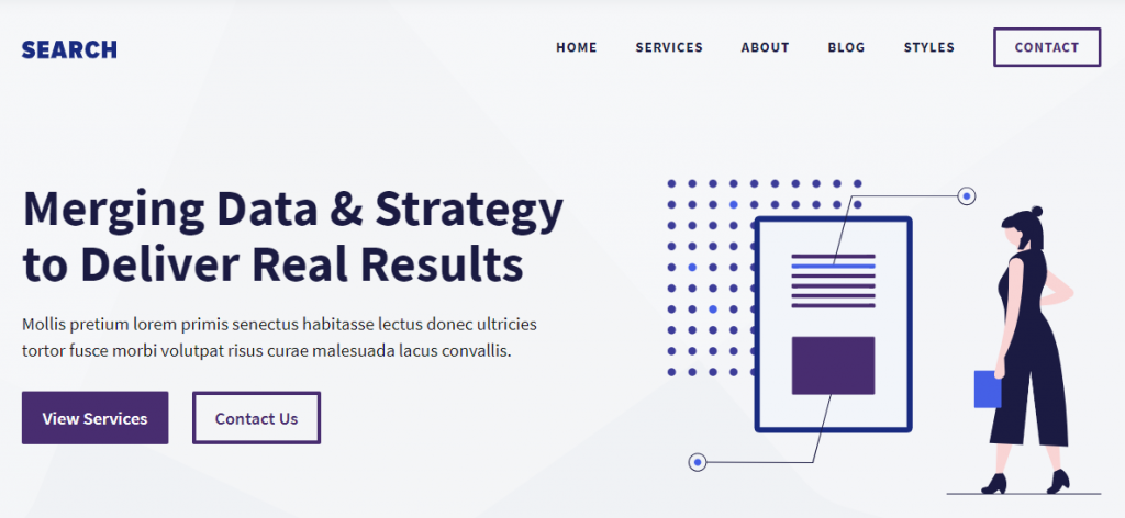 tampilan tema generatepress