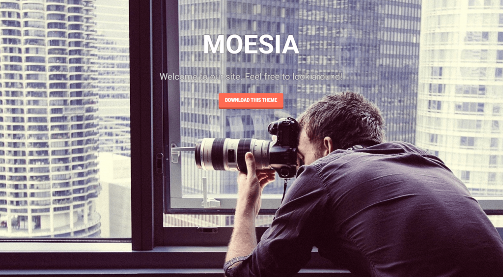 tampilan tema moesia