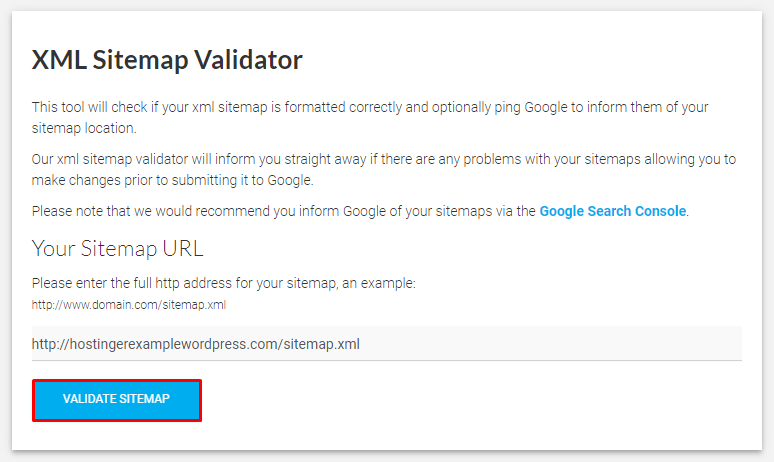 XML Sitemap Validator