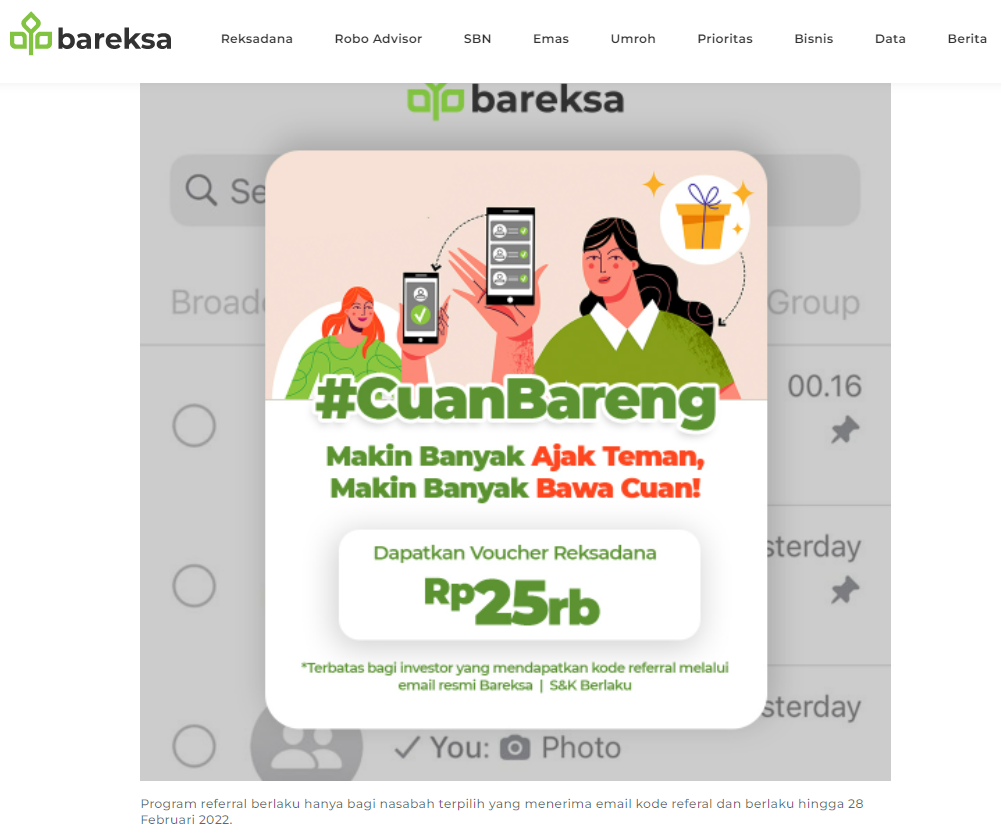 program referral bareksa