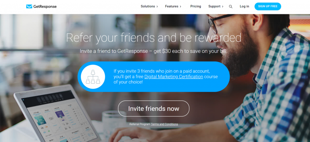 program referral getresponse