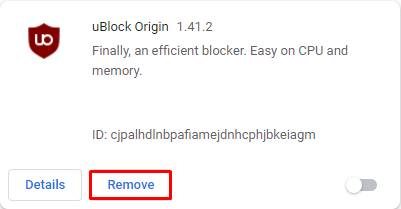 menghapus ekstensi di google chrome