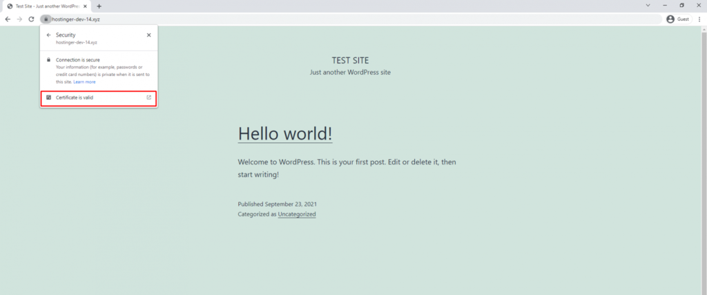 cek sertifikat valid