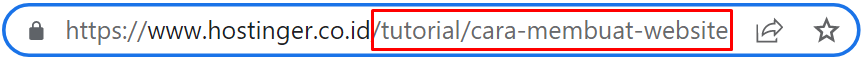 jalur atau path ke resource yang menjadi tujuan