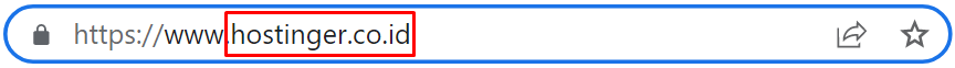 nama domain hostinger di uniform resource locator