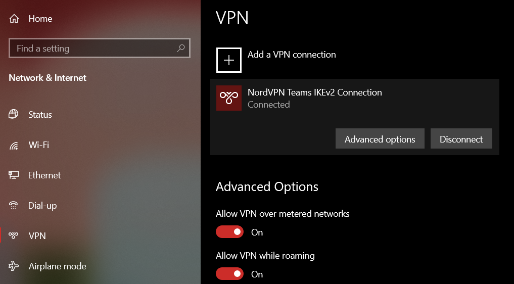 pengaturan vpn di windows