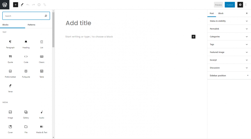 Block Editor atau Gutenberg Editor di WordPress