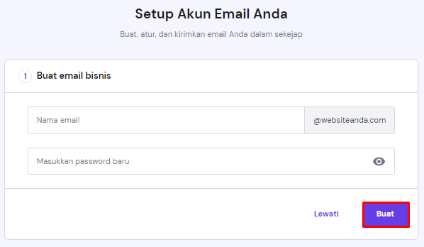membuat alamat email di hostinger