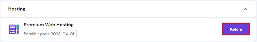 kelola hosting di hpanel