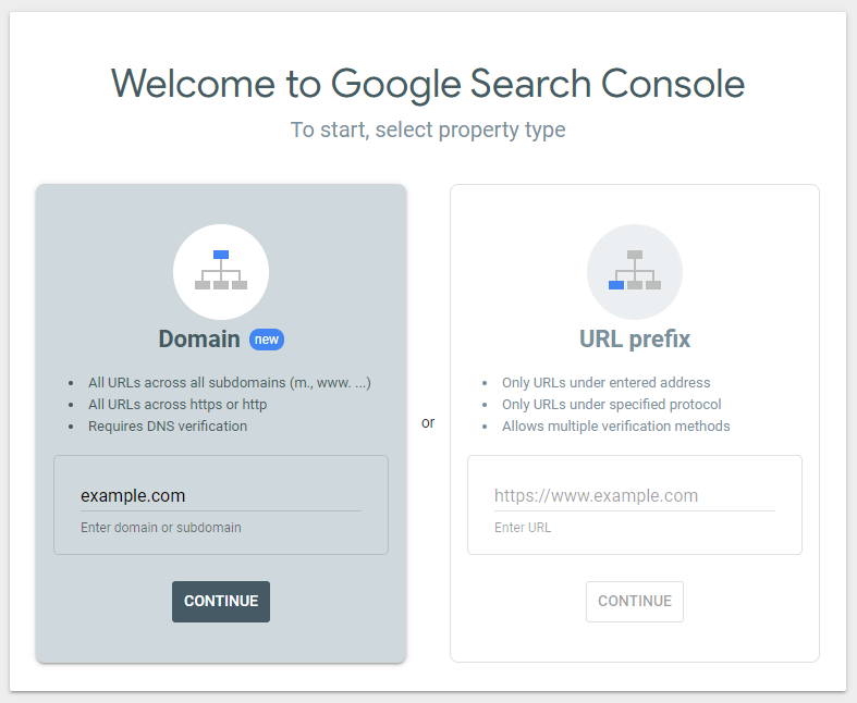 halaman utama google search console