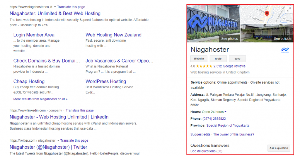 niagahoster google my business