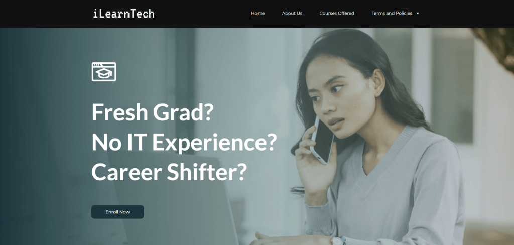 Homepage website iLearnTech