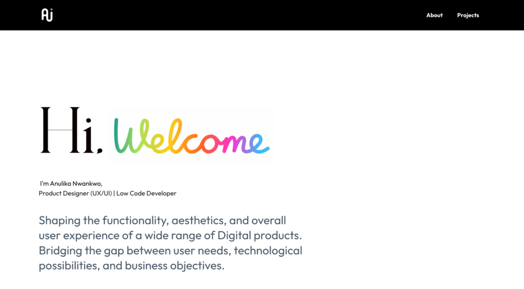 situs web Anulika Nwankwo