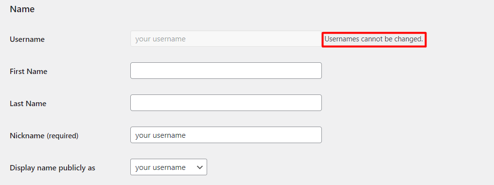 Edit profile user di WordPress