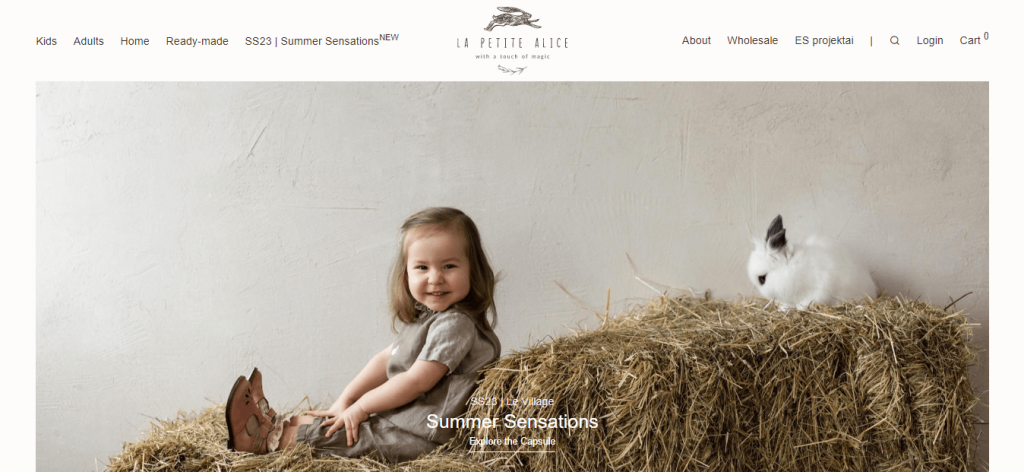 homepage la petite alice