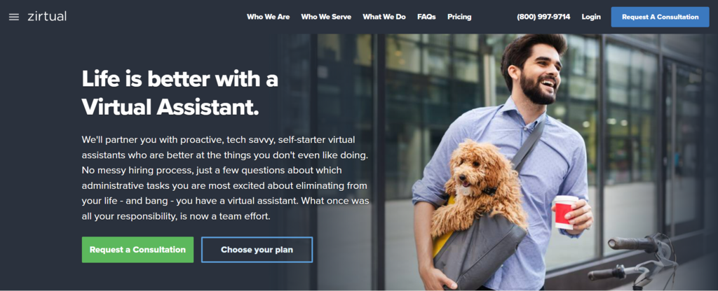 homepage website Zirtual