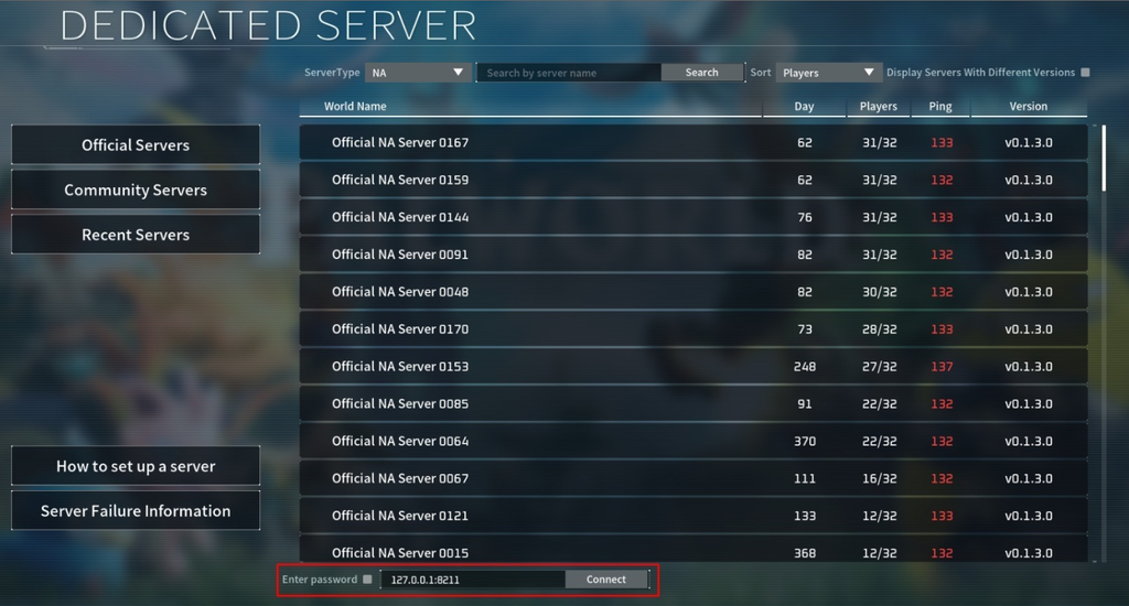 lokasi alamat dedicated server di Palworld