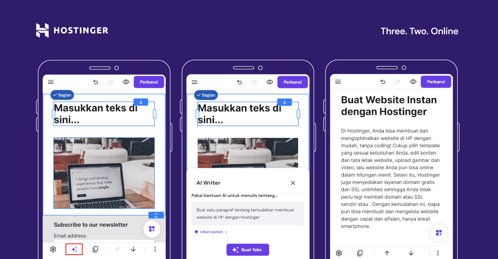 menggunakan ai writer untuk menulis copywriting di website