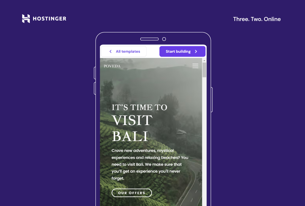 melihat pratinjau template