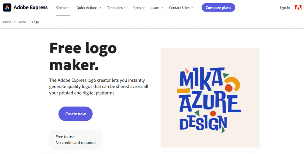 adobe express logo maker