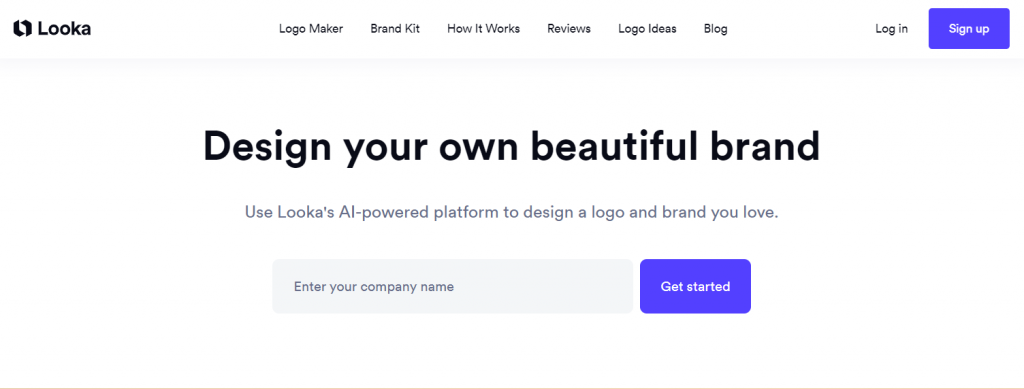 looka platform pembuat logo