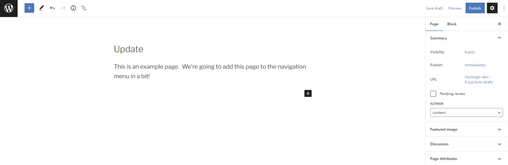 membuat halaman baru untuk ditambahkan ke menu wordpress