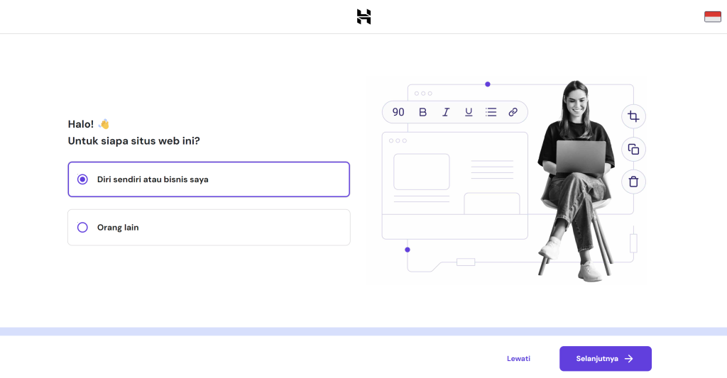 memilih membuat website untuk diri sendiri atau bisnis