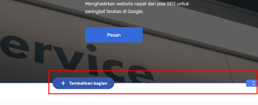 mengatur tampilan bagian