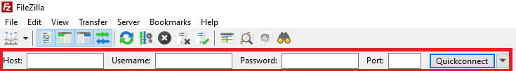 fitur quickconnect filezilla
