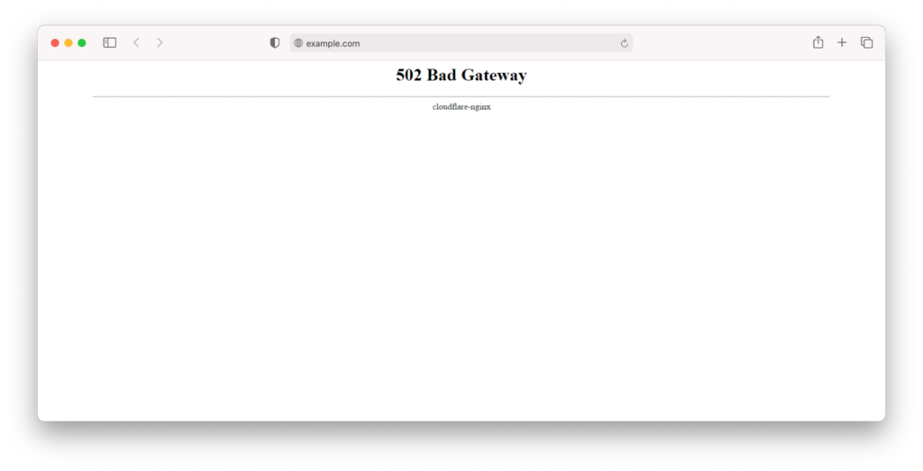 cloudflare nginx 502