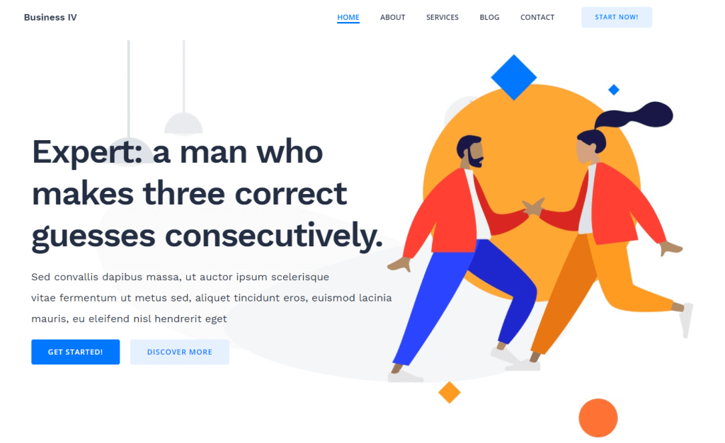 tampilan tema colibri-wp