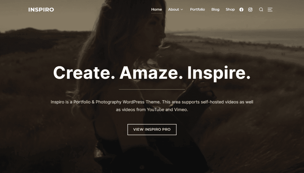 tampilan tema inspiro