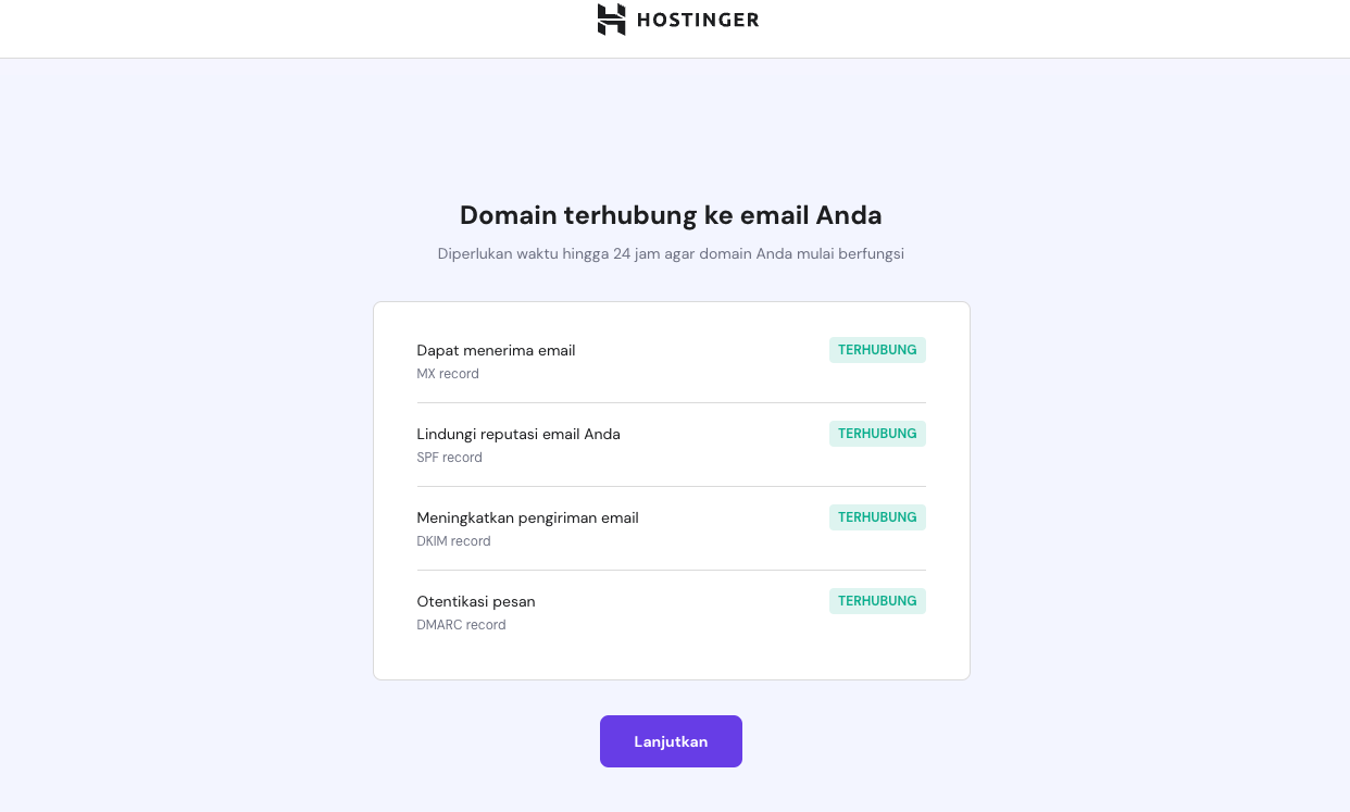 tampilan fitur pencegahan email spam hpanel