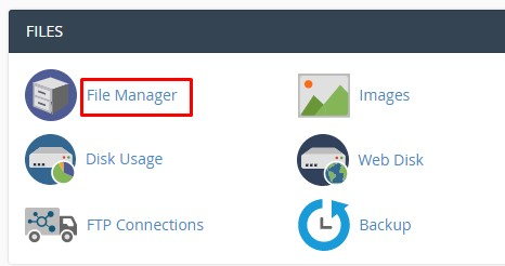 tampilan file manager cpanel