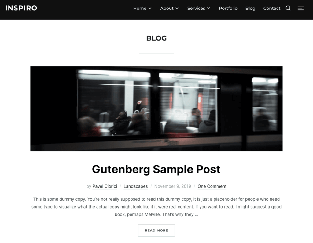 tampilan pratinjau inspiro