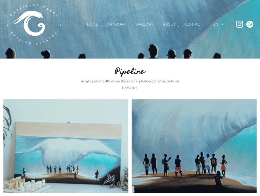 foto-foto lukisan di website gabrielle carre