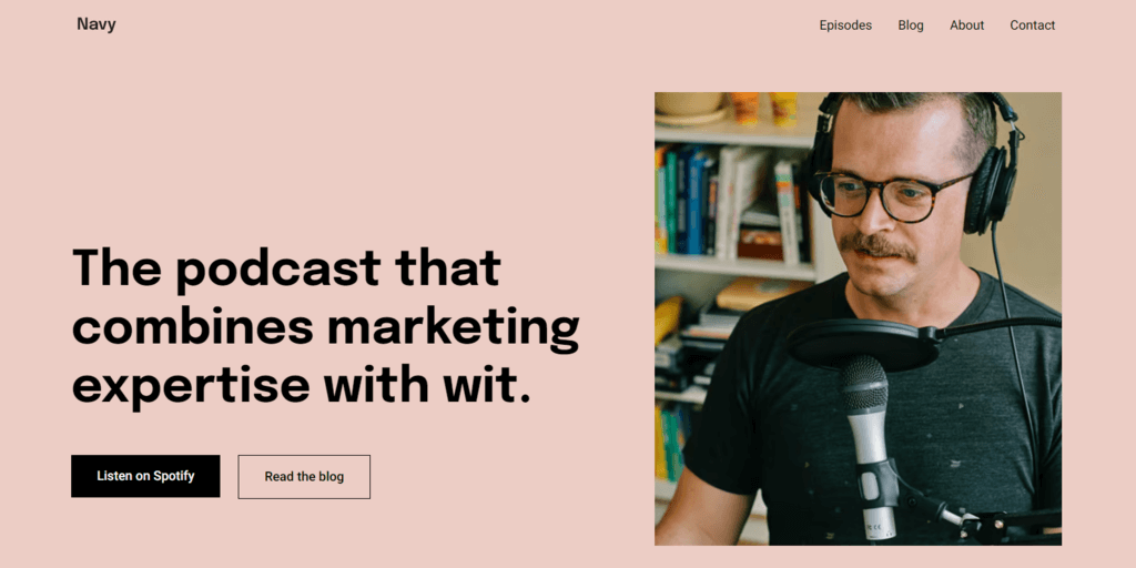 template website builder hostinger untuk membuat website podcast