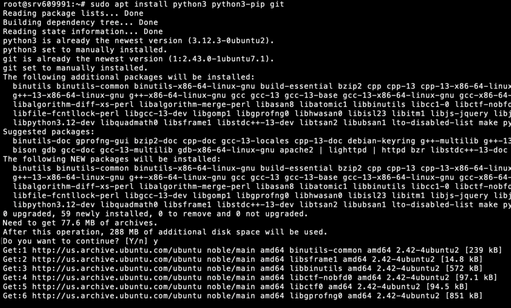 Sebelum menginstal Ollama, instal prasyarat yang diperlukan menggunakan perintah “sudo”