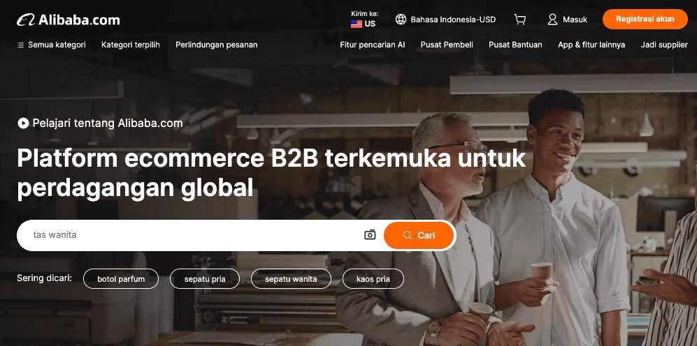landing page alibaba indonesia