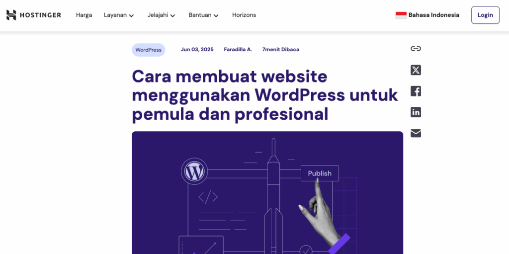 contoh artikel dari tutorial Hostinger Indonesia