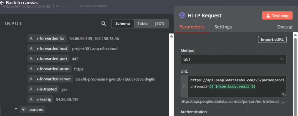 Menambahkan API dari People Data Labs untuk data terstruktur