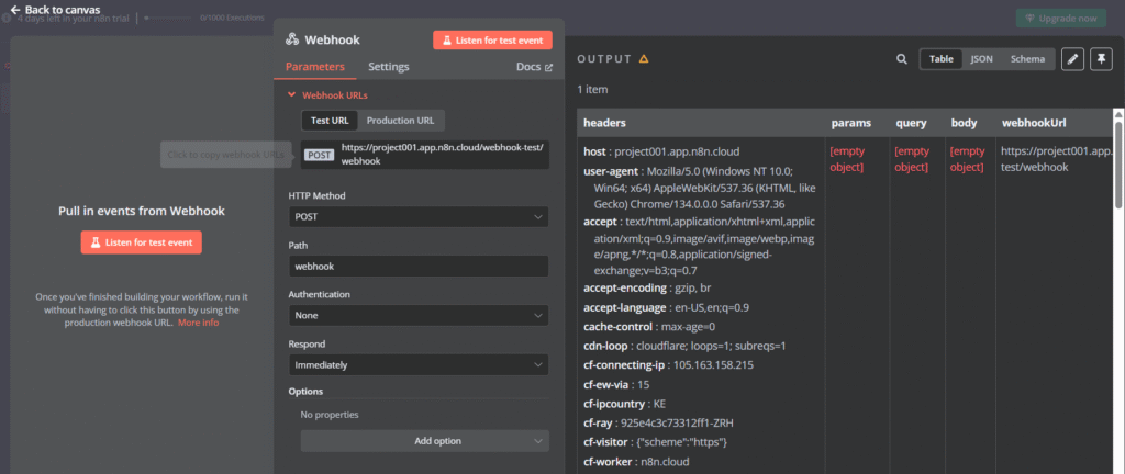 Konfigurasi Webhook untuk mendeteksi peristiwa teks