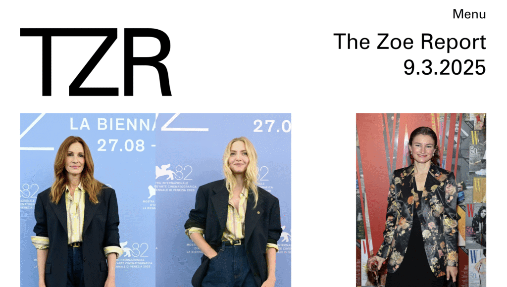 La homepage del blog di The Zoe Report