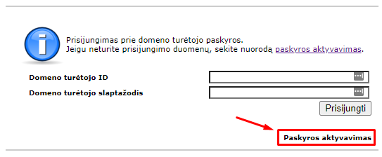 .LT domeno paslaugų valdymas Domreg svetainėje