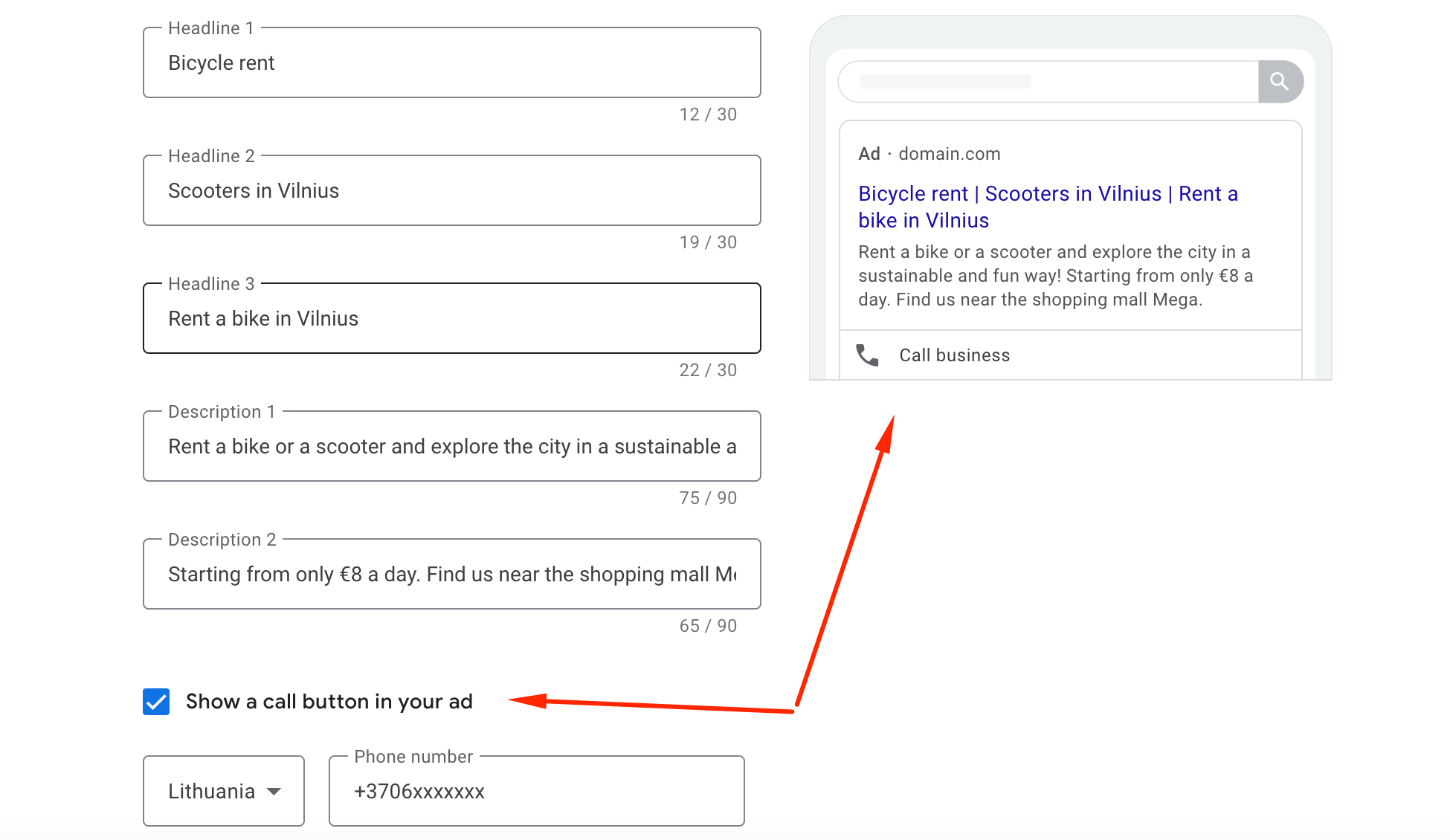 Google Ads kampanijos kūrimas