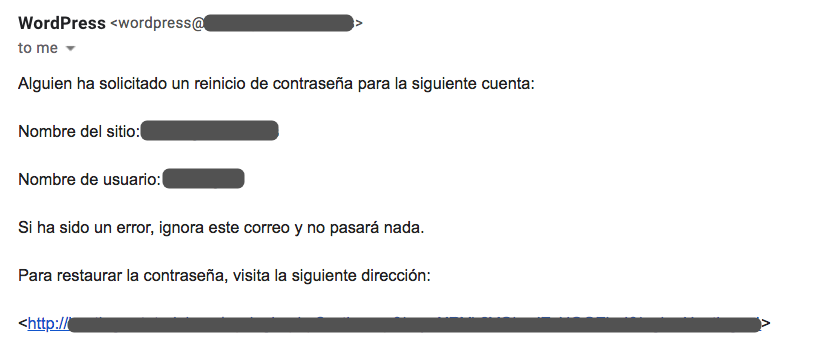 Tu contraseña para restablecer correo electrónico.