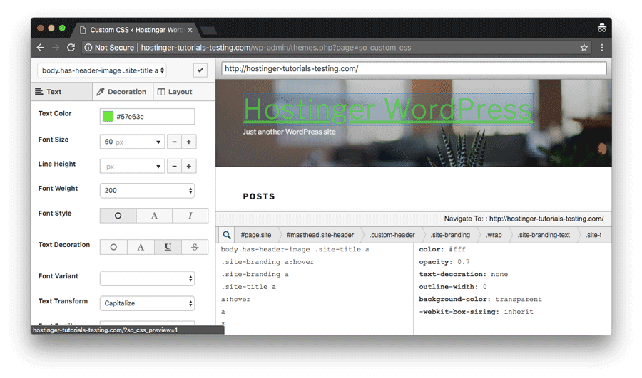 añadir css personalizado en wordpress mediante el plugin de siteorigin