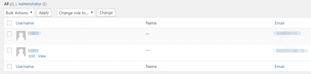 Editando uno de los nombres de tus usuarios.